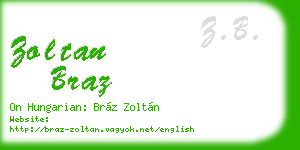 zoltan braz business card