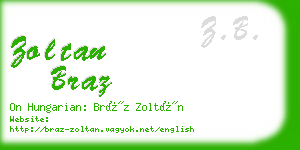 zoltan braz business card